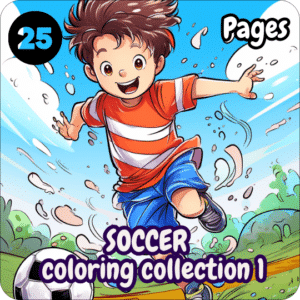 25 SOCCER COLORING BOOK