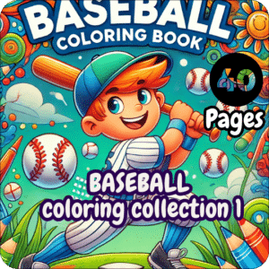 40 Baseball coloring pages