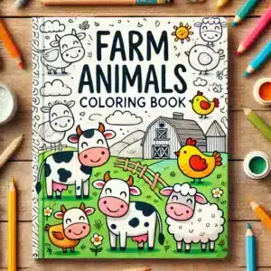 cute animals coloring book for toddlers and kids