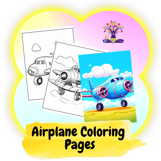 FREE AIRPLAN COLORING PAGES