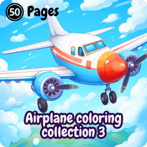 Airplane Coloring Book for Kids – Collection 3