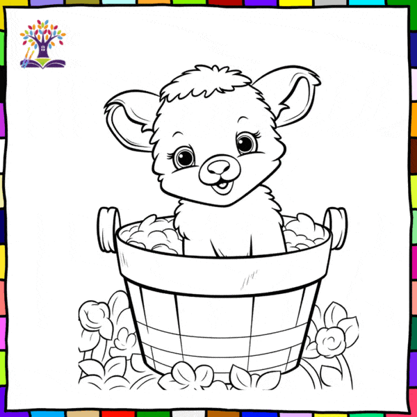 cute animals coloring book for toddlers and kids V6 - Image 4