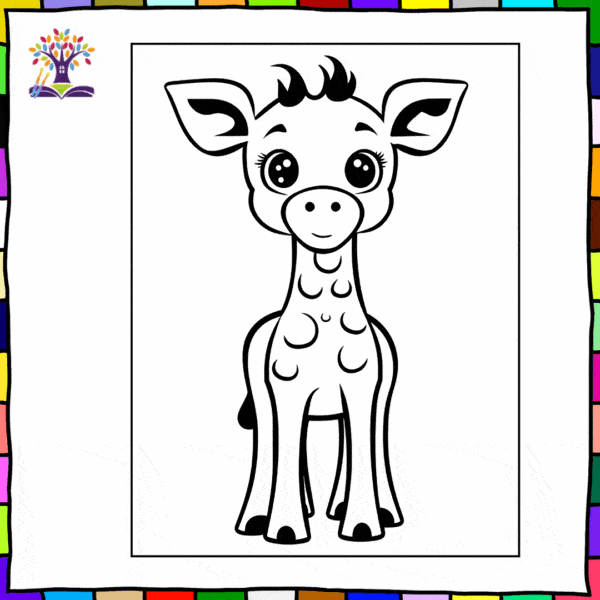 cute animals coloring book for toddlers and kids V6 - Image 3