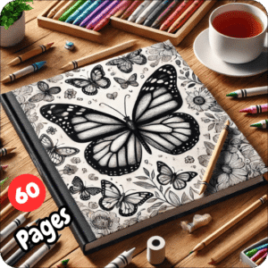 V3 Butterflies Coloring Book